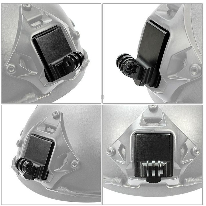 Classic Version Helmet Base Adapter Fixed Mount Hunting CS NVG Bracket for GoPro Hero11 Black / HERO10 Black /9 Black /8 Black /