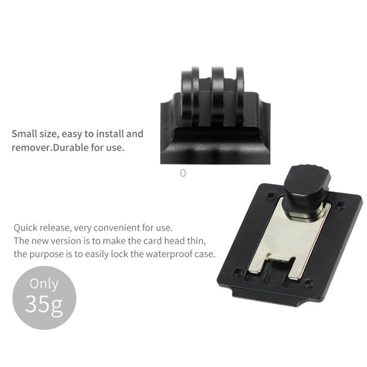 Classic Version Helmet Base Adapter Fixed Mount Hunting CS NVG Bracket for GoPro Hero11 Black / HERO10 Black /9 Black /8 Black /