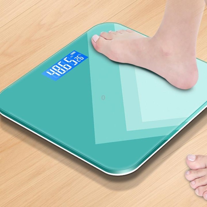 Battery 28cm Smart Electronic Scales Weight Scales Household Body Scales( Light Green)