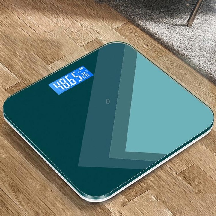 Battery 28cm Smart Electronic Scales Weight Scales Household Body Scales(Deep Green)