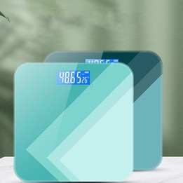 Battery 28cm Smart Electronic Scales Weight Scales Household Body Scales(Deep Green)