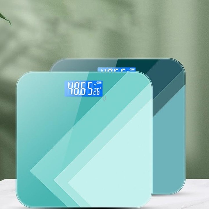Battery 28cm Smart Electronic Scales Weight Scales Household Body Scales(Deep Green)