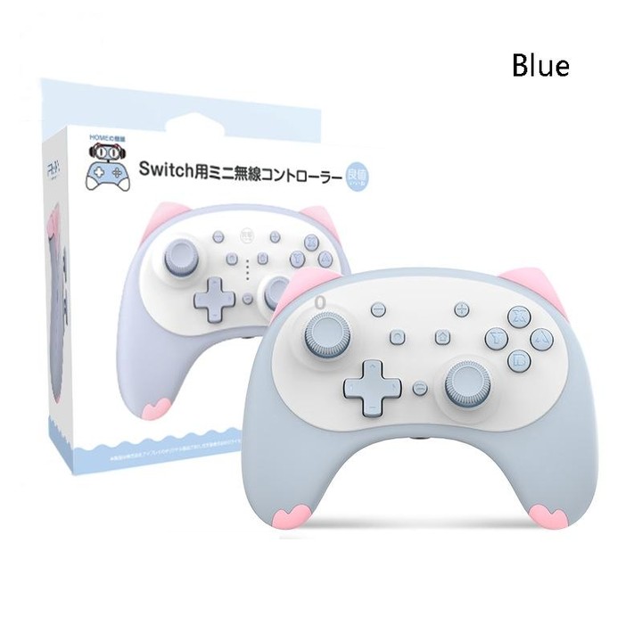 IINE Voice Wake-Up Bluetooth Handle Wireless Cat Shape Handle For Nintendo Switch(Blue)