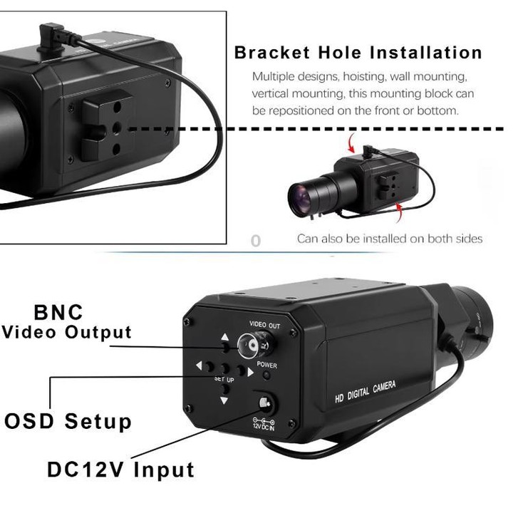 Vanxse 1000-line 3.5-8mm Zoom Lens Analog Camcorder(NTSC)
