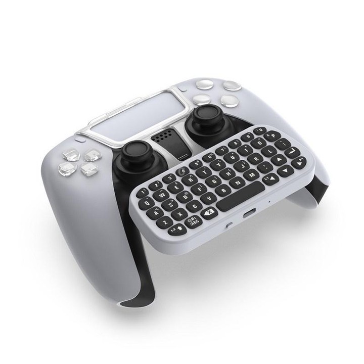 DOBE TP5-0556 Bluetooth Keyboard Wireless Gamepad With Headphone Jack For PS5(White)