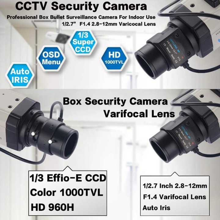 Vanxse 4MP Ultra HD PoE Camera With 2.8-12mm Zoom Lens(PAL)