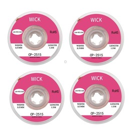 4 PCS Silk Wire Deficiency Tin With Low Residue Strip BGA To Remove Tin Welding Strip Electronic Maintenance Welding Material, M