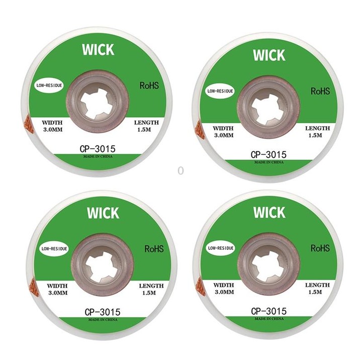 4 PCS Silk Wire Deficiency Tin With Low Residue Strip BGA To Remove Tin Welding Strip Electronic Maintenance Welding Material, M