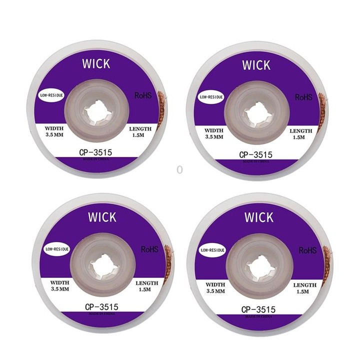 4 PCS Silk Wire Deficiency Tin With Low Residue Strip BGA To Remove Tin Welding Strip Electronic Maintenance Welding Material, M