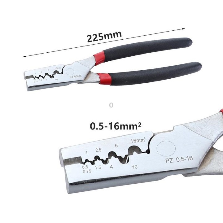 PZ 0.5-16 Tube Terminal Voltage Line Pliers Multi-Function Saving Strip Terminal Pliers