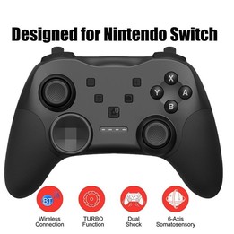 MB-S819 Wireless Bluetooth Game Console Handle With Wake-Up Vibrating Gyroscope For Nintendo Switch(Black)