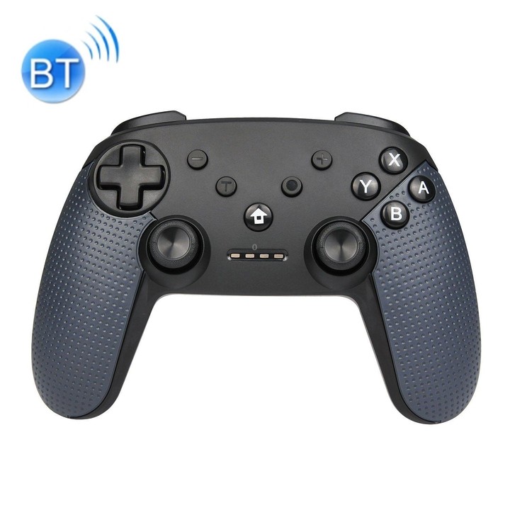 Bluetooth Wireless Gamepad Built-In Dual Motors With TURBO Function Suitable For Switch Pro(Black)