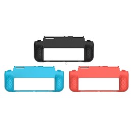 DOBE TNS-1142 Anti-Slip Anti-Fall Game Console Soft Shell Protective Cover For Nintendo Switch OLED(Blue)