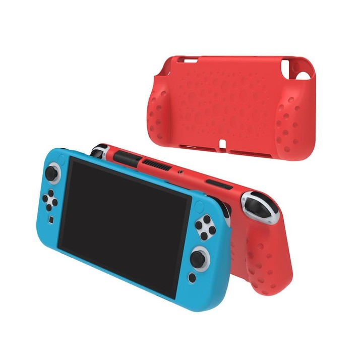 DOBE TNS-1135 Game Console Integrated All-Inclusive Soft Slip Protective Case For Nintendo Switch OLED(White)