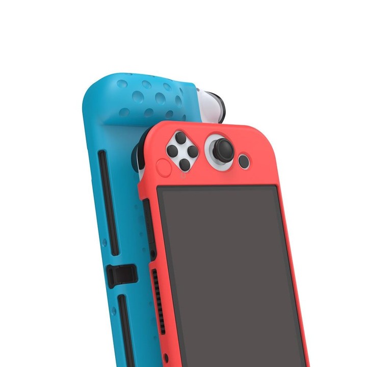 DOBE TNS-1135 Game Console Integrated All-Inclusive Soft Slip Protective Case For Nintendo Switch OLED(Blue)