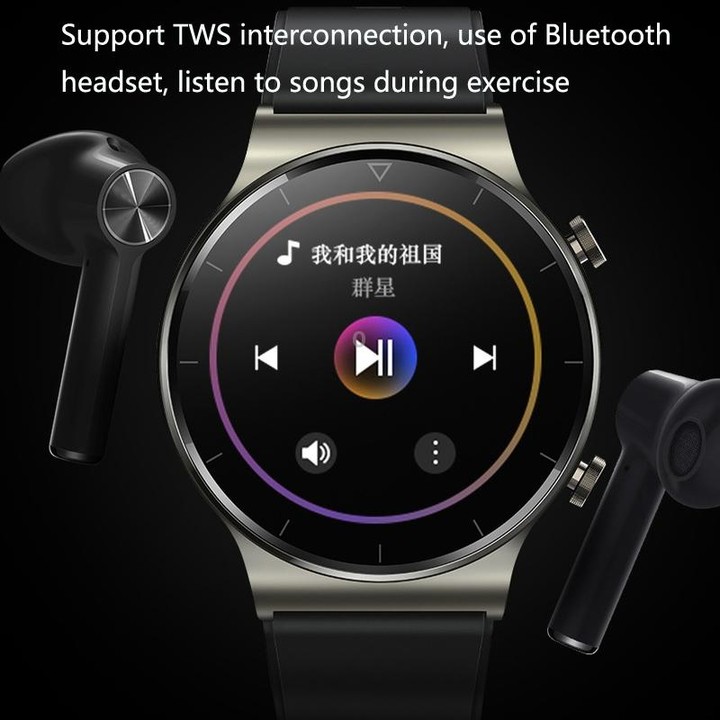 UM91 TWS Bluetooth Headset Smart Watch MP3 Music Sports Business Bluetooth Call Watch(Black)