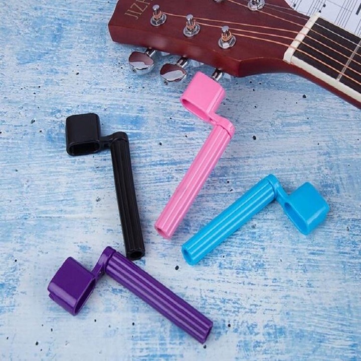 10 PCS ABS Upper Chord Equipment String Pulling Cone for Guitar(Black)