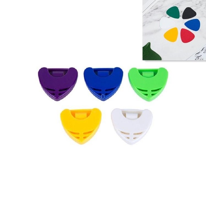 100 PCS ABS Storage Box for Guitar Pick, Random Color Delivery, Specification:Large Triangular Pick Box
