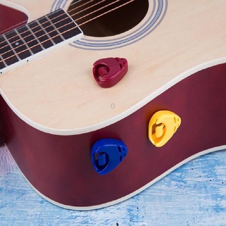100 PCS ABS Storage Box for Guitar Pick, Random Color Delivery, Specification:Large Triangular Pick Box