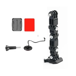 2 Set Cycling Helmet Adhesive Multi-Joint Arm Fixed Mount Set for GoPro Hero11 Black / HERO10 Black / GoPro HERO9 Black / HERO8