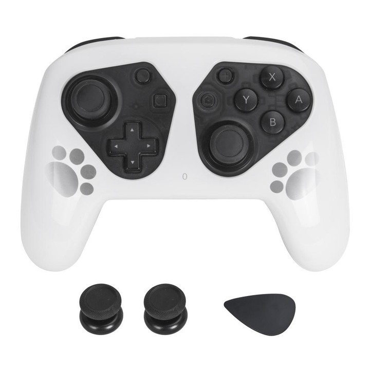 DOBE TNS-1171 Gamepad Protection Set Handle Protective Case + Rocker Cap For Nintendo Switch Pro(White)