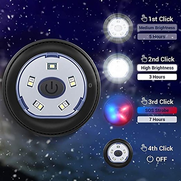M1-BL LED Glowing Bluetooth Music Hat Wireless Call Night Running Hat(Black)