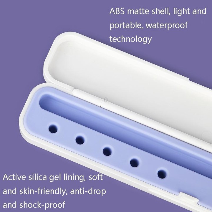 Silicone Stylus Protection Storage Box Box For Apple Pencil 1 / 2 , Specification: 8mm (Graphite Black)