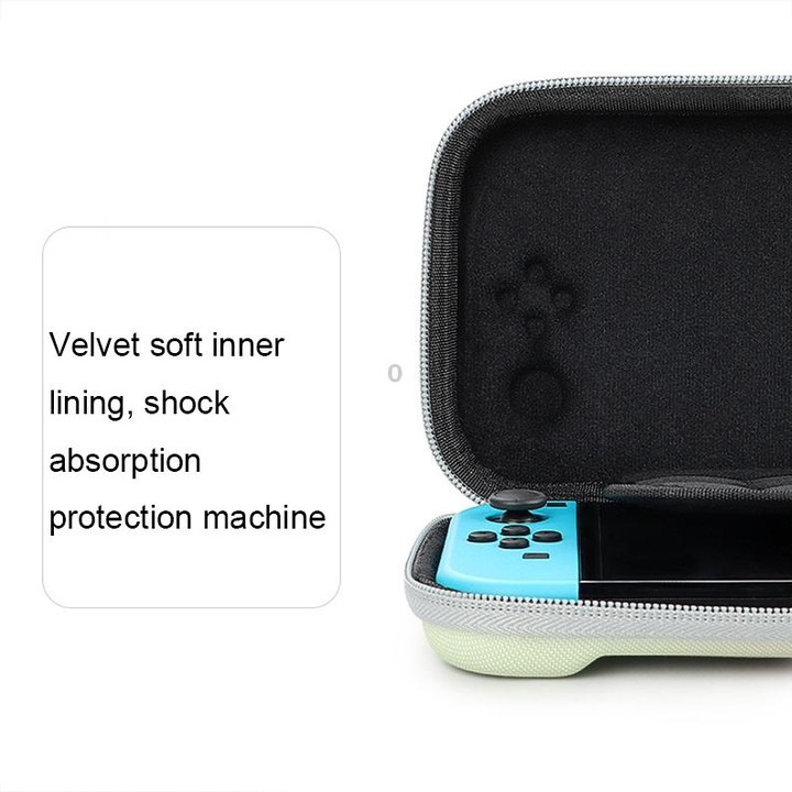 YK01 EVA Hard Shell Game Console Storage Bag with Card Slot For Nintendo Switch(Green)