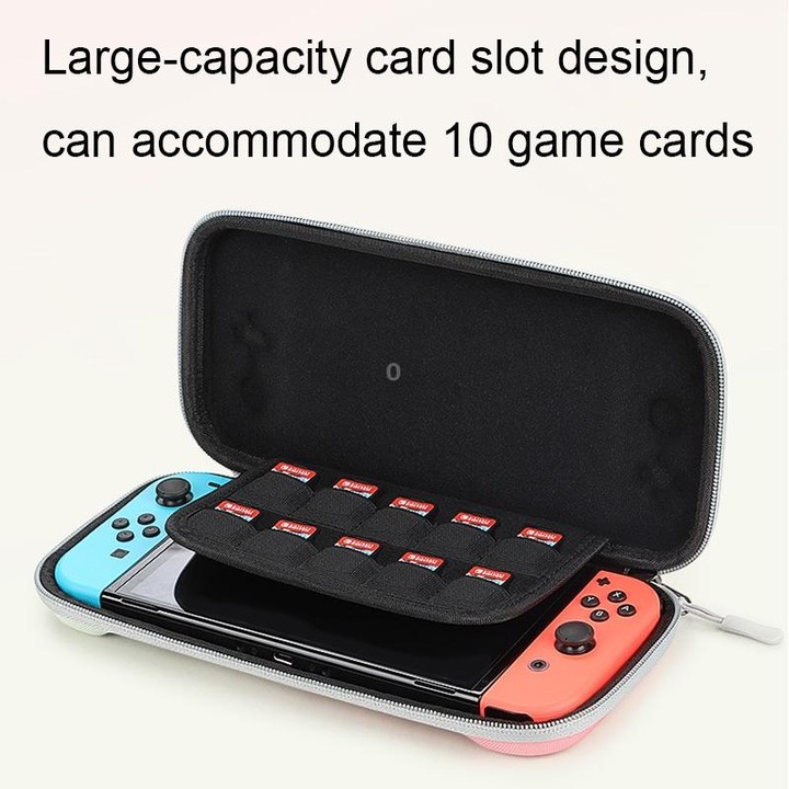 YK01 EVA Hard Shell Game Console Storage Bag with Card Slot For Nintendo Switch(Green)