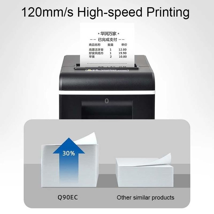 Xprinter XP-Q90EC 58mm Portable Express List Receipt Thermal Printer, Style:USB Port(EU Plug)