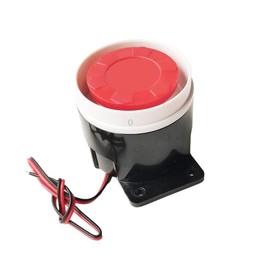 BJ-1K High-Decibel Active Buzzer Dual Audio Electronic Siren Alarm Wall-Mounted Anti-Theft Buzzer, Voltage: 220V(Red White Black