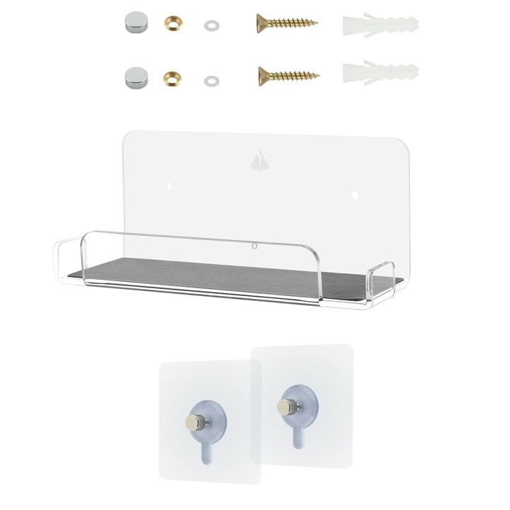 Game Console Wall Storage Bracket Game Console Accessories Storage Rack For Nintendo Switch(Transparent)