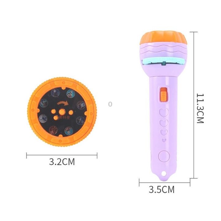 3 Sets Children Early Education Luminous Projection Flashlight, Specification: Pink + 40 Patterns