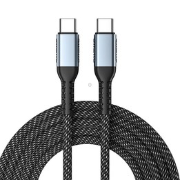 1m 100W PD Fast Charge Type-C Male to Male Data Sync Charging Braided Cable