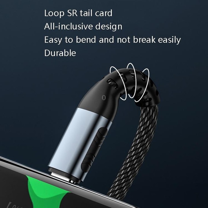 1m 100W PD Fast Charge Type-C Male to Male Data Sync Charging Braided Cable