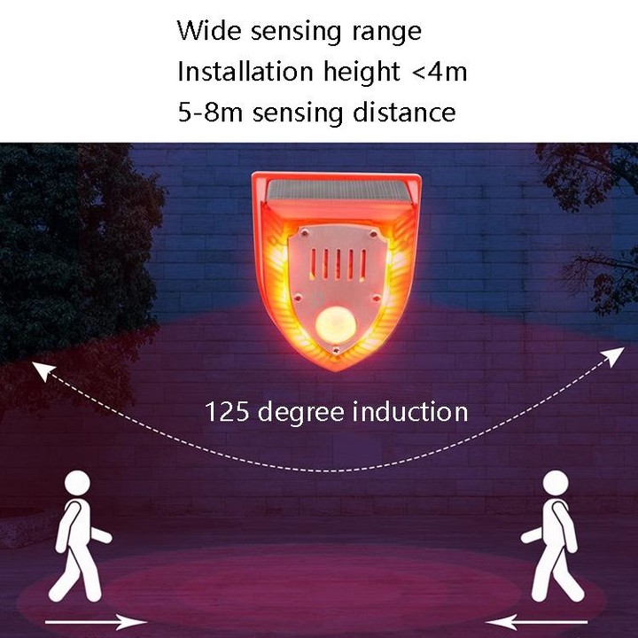 N911M Solar Animal Repeller Outdoor Sound And Light Alarm, Specification: with Induction