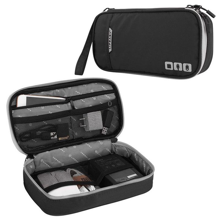 MapleStory Multifunctional Travel Digital Storage Bag, Size: Small (Black）