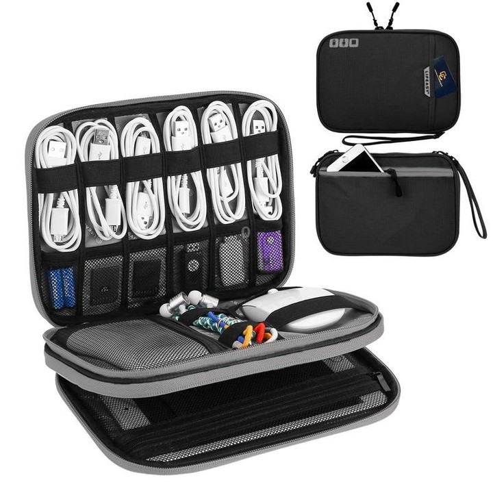 MapleStory Multifunctional Travel Digital Storage Bag, Size: Medium (Black)