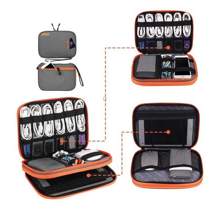 MapleStory Multifunctional Travel Digital Storage Bag, Size: Medium (Gray)