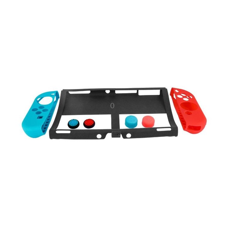 KJH NS-068 7 In 1 Game Console Silicone Protection Case Set For Switch OLED