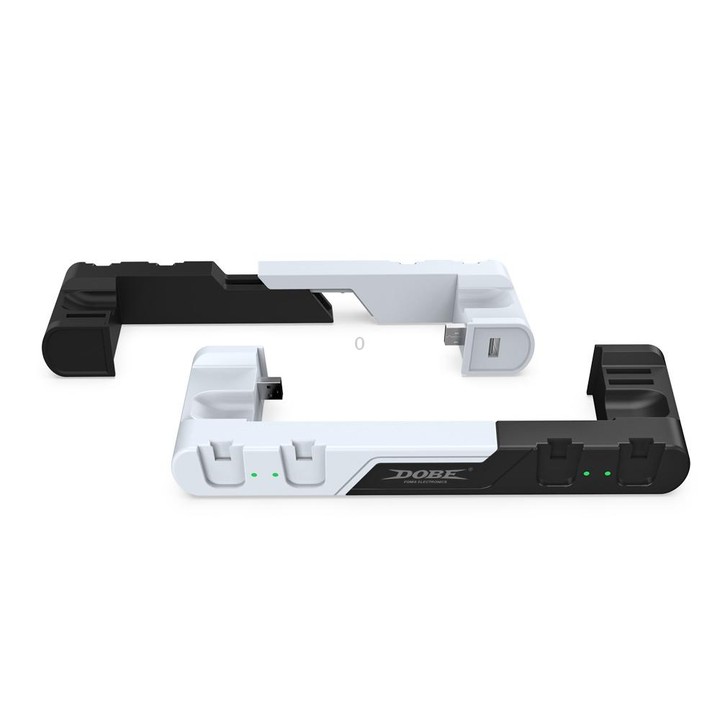 DOBE TNS-0122 4 In 1 Gamepad Charging Dock For Switch OLED(White Black)