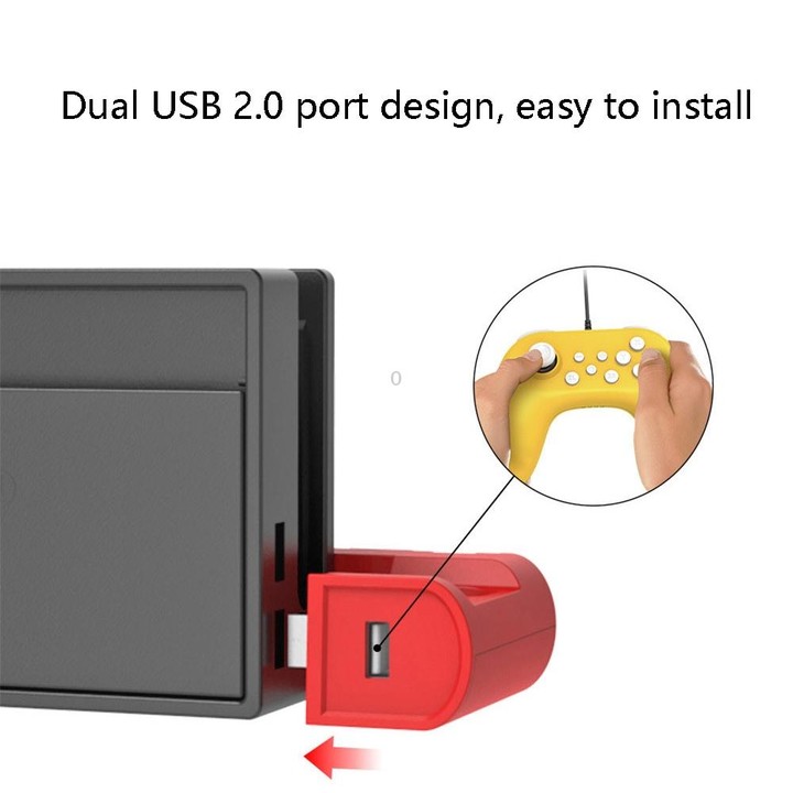 DOBE TNS-0122 4 In 1 Gamepad Charging Dock For Switch OLED(White Black)