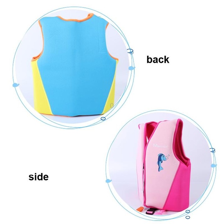 Manner QP2003 Children Life Jacket Foam Buoyancy Suit For Swimming, Size: L(Pink)
