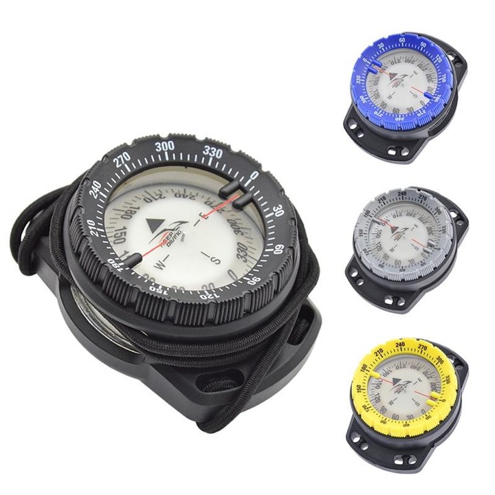 KEEP DIVING CP-992 Strong Magnetic Elastic Rope Luminous Diving Compass(Black)