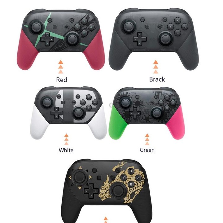L-0326 Wireless Gamepad For Switch Pro,Style: Green Pink