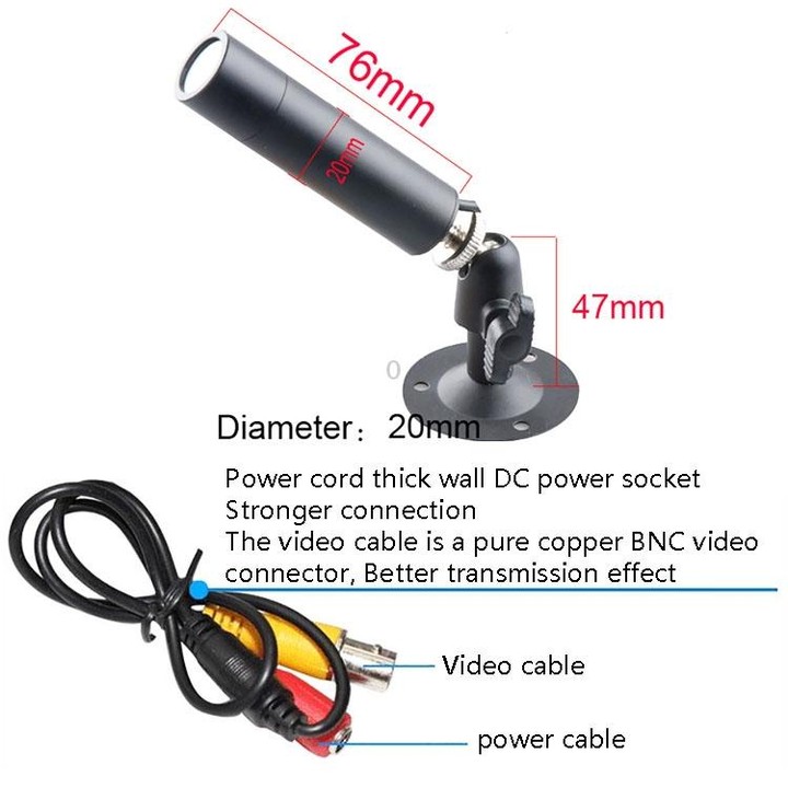 MB18 1000 Line HD Wide-Angle Surveillance Camera, Specification: NTSC