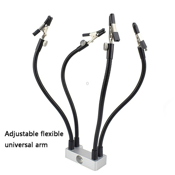 LED Lamp Magnifying Glass 360-Degree Adjustable Welding Table(T-SS5L-BK9)