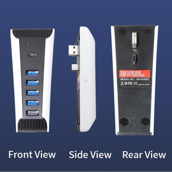 5 in 1 USB HUB For PS5 Console
