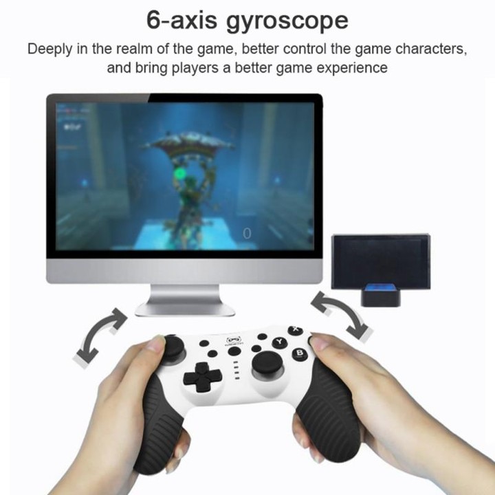 SW510 Wireless Bluetooth Controller With Vibration For Switch Pro(Red Blue)