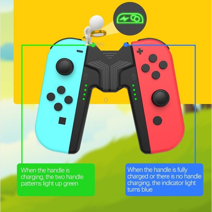2068 Handle Charging Grip For Switch Oled Joy-Con